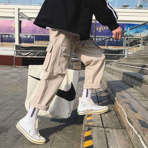 men's pants moda vintage joggers dos homens streetwear carga masculino hip hop xadrez calas de rua japo primavera 4oca, Black
men's pants moda vintage joggers dos homens streetwear carga masculino hip hop xadrez calas de rua japo primavera 4oca, Black