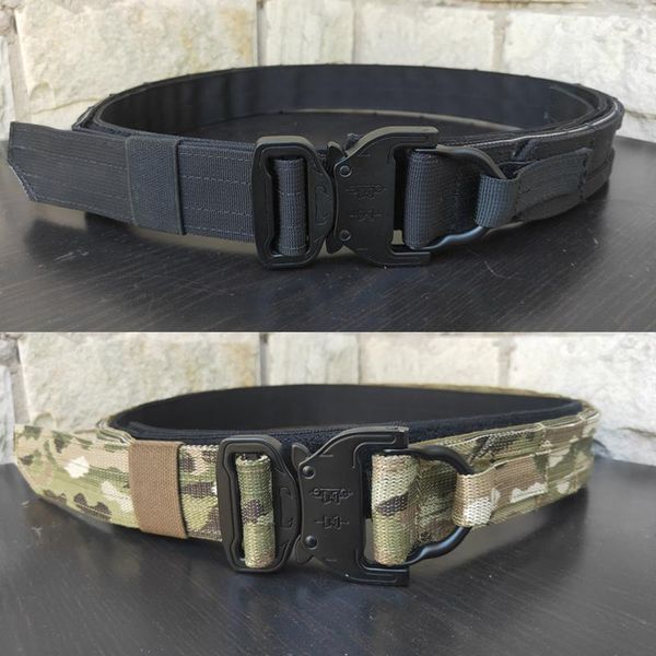 waist support tactical molle belt military multicam army battle hunting double layer shooting fighter belts hard duty equipment, Black;gray
waist support tactical molle belt military multicam army battle hunting double layer shooting fighter belts hard duty equipment, Black;gray