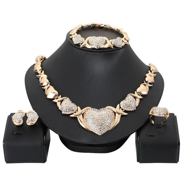 earrings & necklace est african dubai jewelry sets nigerian bear heart shape crystal set for women italian accessories, Silver
earrings & necklace est african dubai jewelry sets nigerian bear heart shape crystal set for women italian accessories, Silver