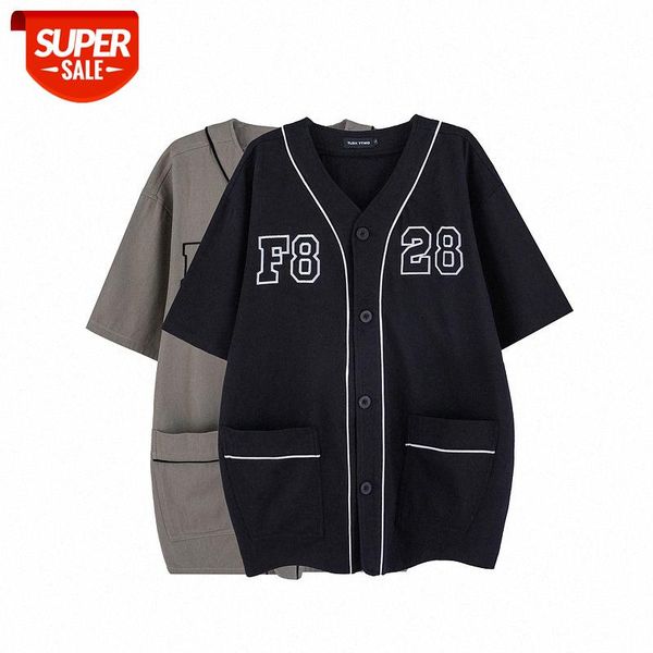 streetwear men european and american street oversize baseball shirt hip-hop short-sleeved t-shirt #7e1r, White;black
streetwear men european and american street oversize baseball shirt hip-hop short-sleeved t-shirt #7e1r, White;black
