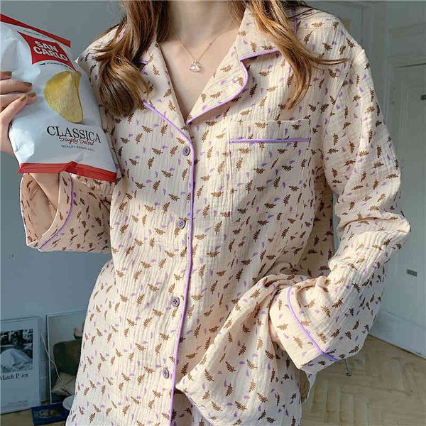 sleepwear leaves print women's lounge clothes wear long sleeves pajamas winter cotton set y130, Black;red
sleepwear leaves print women's lounge clothes wear long sleeves pajamas winter cotton set y130, Black;red