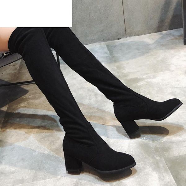 boots size 35-43 winter over the knee women stretch fabric thigh high woman shoes long bota feminina zapatos de mujer, Black
boots size 35-43 winter over the knee women stretch fabric thigh high woman shoes long bota feminina zapatos de mujer, Black