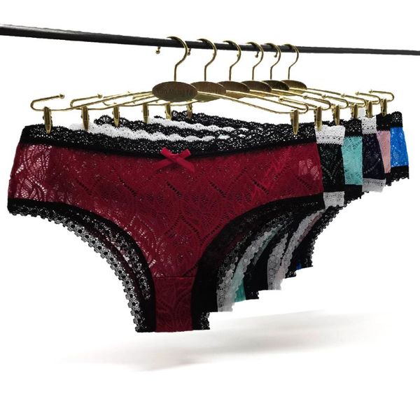 women's panties 6pcs/set women lace underwear hollow out fashion briefs female comfort underpants transparent lingerie culottes, Black;pink
women's panties 6pcs/set women lace underwear hollow out fashion briefs female comfort underpants transparent lingerie culottes, Black;pink