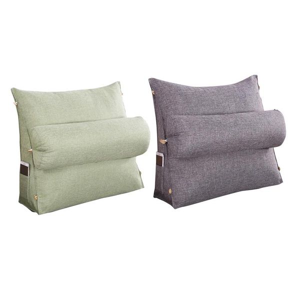 cushion/decorative pillow 2pcs stereo wedge shape backrest waist cushion washable cotton linen sofa cushions bed rest - green & gray
cushion/decorative pillow 2pcs stereo wedge shape backrest waist cushion washable cotton linen sofa cushions bed rest - green & gray