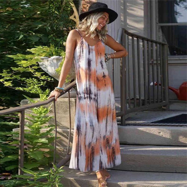 summer women's 2021 new tie-dye print spaghetti strap ladies loose oversize v-neck sleeveless long vacation beach dress, Black;gray
summer women's 2021 new tie-dye print spaghetti strap ladies loose oversize v-neck sleeveless long vacation beach dress, Black;gray