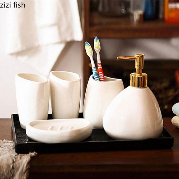 bath accessory set minimalism 6pcs/set bathroom accessories white ceramic portable soap dispenser toothbrush holder mouth cup shelf
bath accessory set minimalism 6pcs/set bathroom accessories white ceramic portable soap dispenser toothbrush holder mouth cup shelf