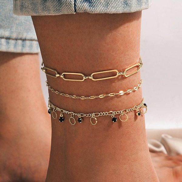 anklets 3pcs/set fashion black crystal for women bohemian hollow geometry alloy metal party jewelry accessories 17919, Red;blue
anklets 3pcs/set fashion black crystal for women bohemian hollow geometry alloy metal party jewelry accessories 17919, Red;blue