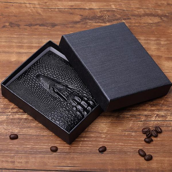 casual men's wallet short leather id holder vintage alligator crocodile head coin bag wallets, Red;black
casual men's wallet short leather id holder vintage alligator crocodile head coin bag wallets, Red;black