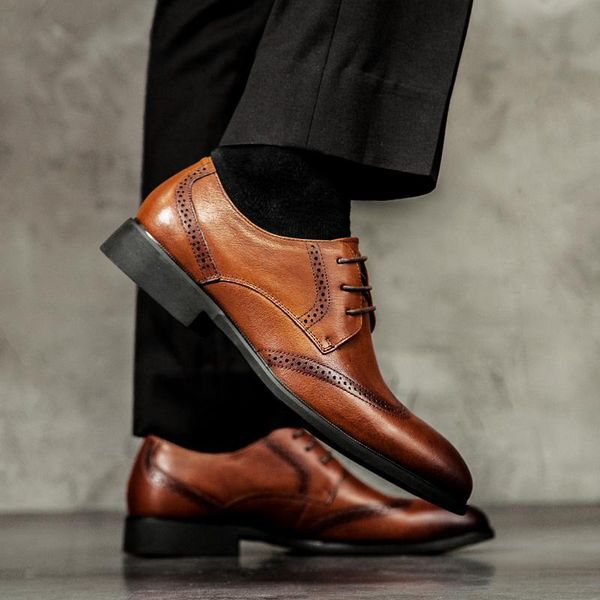 desai brand men's casual shoes genuine leather bullock carved soft bottom oxfords comfortable breathable size 38-44 dress, Black
desai brand men's casual shoes genuine leather bullock carved soft bottom oxfords comfortable breathable size 38-44 dress, Black