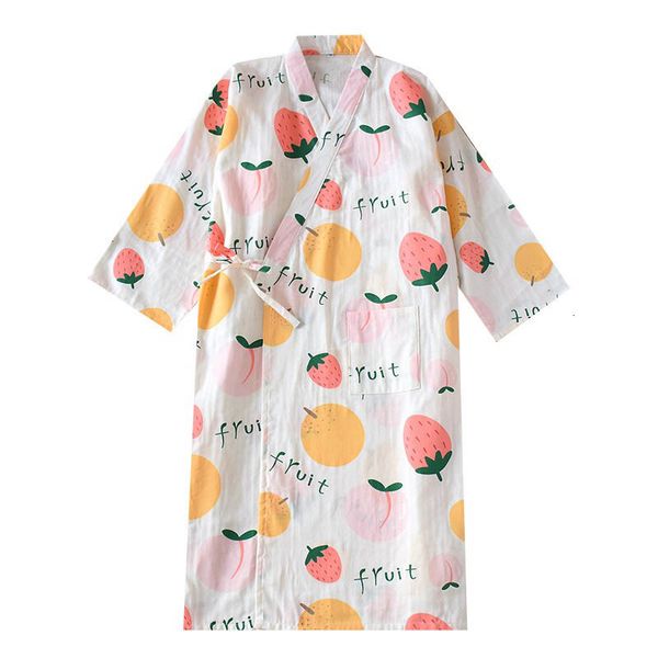 women's sleepwear spring summer new women comfort robes gauze cotton ladies kimono style cute cartoon fruits printed nightgown sof, Black;red
women's sleepwear spring summer new women comfort robes gauze cotton ladies kimono style cute cartoon fruits printed nightgown sof, Black;red