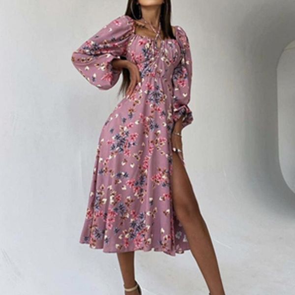casual dresses 2022 boho style floral print party dress autumn off shoulder high slit office women criss cross halter long, Black;gray
casual dresses 2022 boho style floral print party dress autumn off shoulder high slit office women criss cross halter long, Black;gray