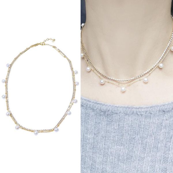 chains three rows real natural freshwater pearl necklace fashion charm jewelry anniversary party wedding gift for women girls 2pcs/lot, Silver
chains three rows real natural freshwater pearl necklace fashion charm jewelry anniversary party wedding gift for women girls 2pcs/lot, Silver