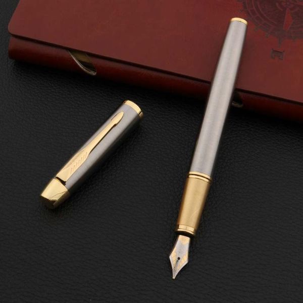 022 metal fountain pen matte black stainless steel 0.5mm ink pens stationery school office supplies
022 metal fountain pen matte black stainless steel 0.5mm ink pens stationery school office supplies