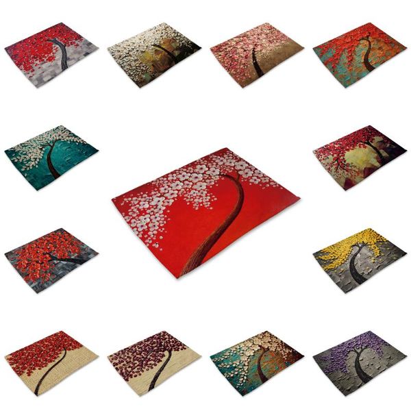 table napkin 42x32cm plant series placemat mat anti-scalding pad diy kitchen decoration dining accessories home textile
table napkin 42x32cm plant series placemat mat anti-scalding pad diy kitchen decoration dining accessories home textile
