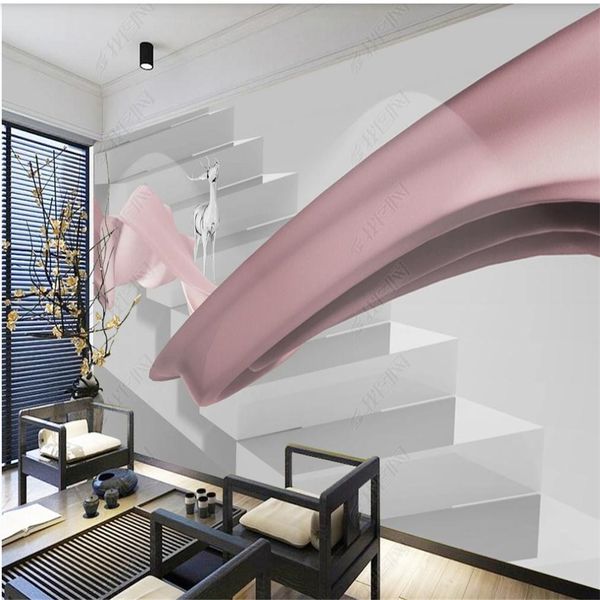 3d wallpaper creative three-dimensional space step streamer background wall 
3d wallpaper creative three-dimensional space step streamer background wall