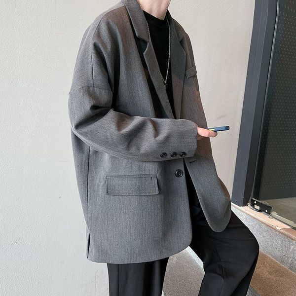 men's suits & blazers formal blazer men korean business casual fashion loose dresses party wedding banquet host, White;black
men's suits & blazers formal blazer men korean business casual fashion loose dresses party wedding banquet host, White;black