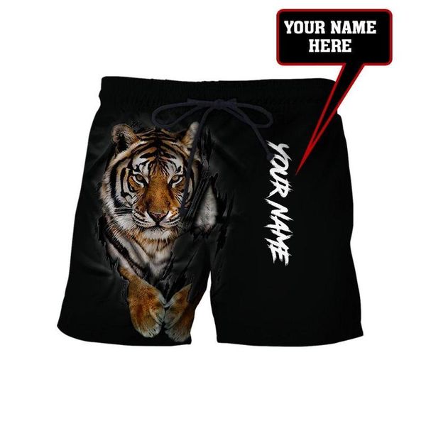 men's shorts customize name 3d tiger 2021 summer beach for men bungee cord pants culture casual fashion streetwear drop, White;black
men's shorts customize name 3d tiger 2021 summer beach for men bungee cord pants culture casual fashion streetwear drop, White;black
