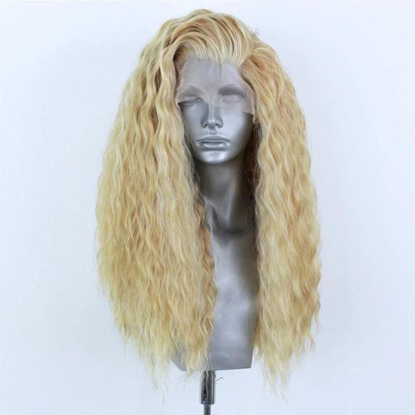 synthetic wigs long wavy blonde lace front for women side part heat resistant fiber hair glueless natural hairline, Black
synthetic wigs long wavy blonde lace front for women side part heat resistant fiber hair glueless natural hairline, Black