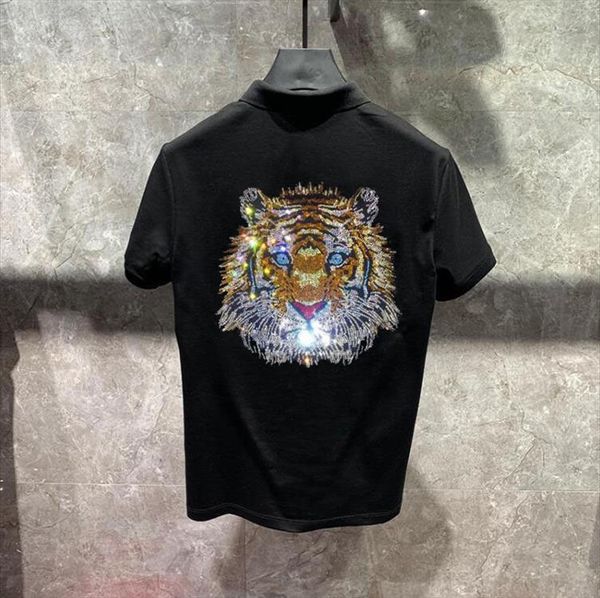 brand clothing tee shirt mens polos rhinestones diamond stone summer short sleeve, White;black
brand clothing tee shirt mens polos rhinestones diamond stone summer short sleeve, White;black