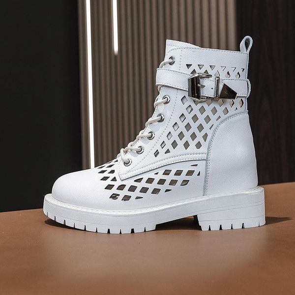 casual fashion mesh boots spring and summer women's thick-soled inner increased side zipper shoes hollow, Black
casual fashion mesh boots spring and summer women's thick-soled inner increased side zipper shoes hollow, Black