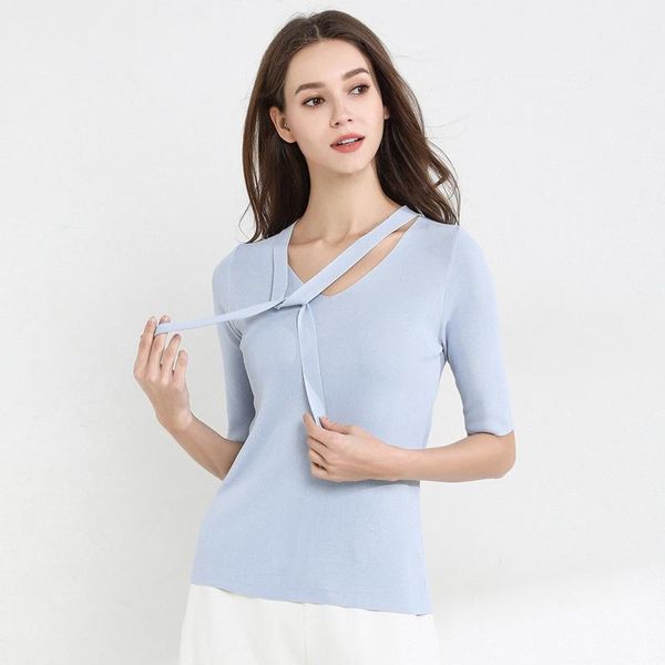 women's sweaters 2021. knitted sweater bows in spring and summer, White;black
women's sweaters 2021. knitted sweater bows in spring and summer, White;black