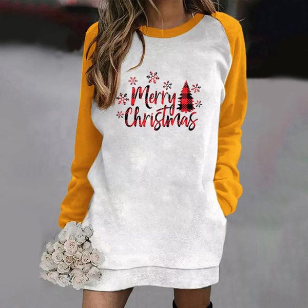 casual dresses ladies contrast color long sleeve loose christmas print pocket sweatshirt dress vestido robe vestidos, Black;gray
casual dresses ladies contrast color long sleeve loose christmas print pocket sweatshirt dress vestido robe vestidos, Black;gray