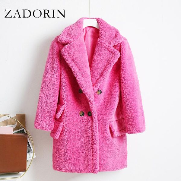 women's fur & faux zadorin korean fashion lapel collar long teddy bear coat fleece jacket women black pink thick warm ladies overcoat
women's fur & faux zadorin korean fashion lapel collar long teddy bear coat fleece jacket women black pink thick warm ladies overcoat