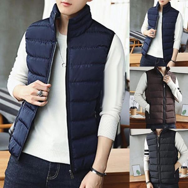 men's vests casual vest men winter plaid stand collar cotton plus size zipper pockets warm waistcoat male fashion, Black;white
men's vests casual vest men winter plaid stand collar cotton plus size zipper pockets warm waistcoat male fashion, Black;white