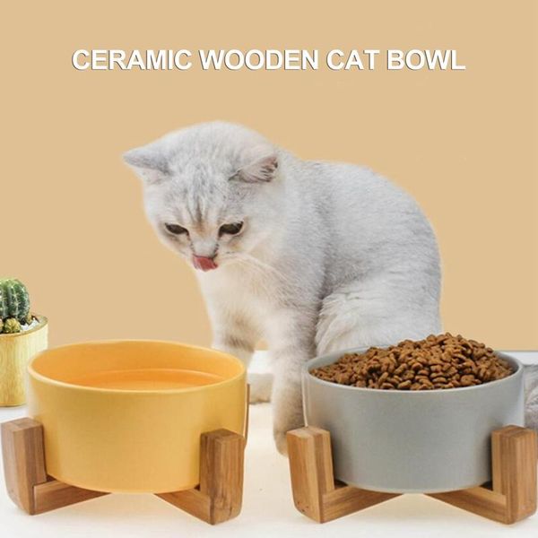 wooden stand dog bowl cat feeding waterer ceramic neck protection pet supplies bowls & feeders
wooden stand dog bowl cat feeding waterer ceramic neck protection pet supplies bowls & feeders