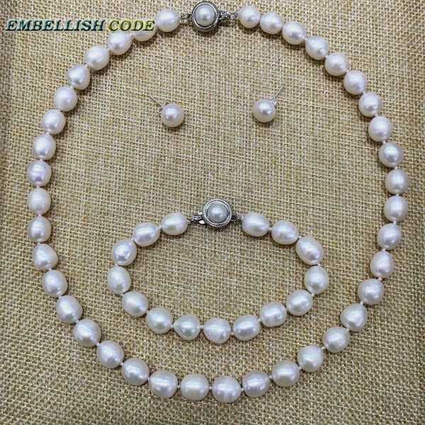 earrings & necklace low price 9-10mm white pearl bracelet earring set real natural cultured freshwater teardrop shape classic women, Silver
earrings & necklace low price 9-10mm white pearl bracelet earring set real natural cultured freshwater teardrop shape classic women, Silver