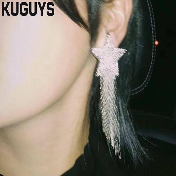 clip-on & screw back kuguys silver crystlas long tassel earrings for womens trendy jewelry hyperbole big star clip earring party wedding acc
clip-on & screw back kuguys silver crystlas long tassel earrings for womens trendy jewelry hyperbole big star clip earring party wedding acc