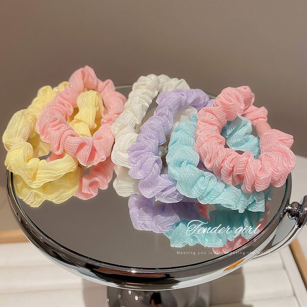 color pleated fabric bubble hair rope three piece set of japanese and fashion style simple temperament hair accessories fashionable girl, Pink
color pleated fabric bubble hair rope three piece set of japanese and fashion style simple temperament hair accessories fashionable girl, Pink