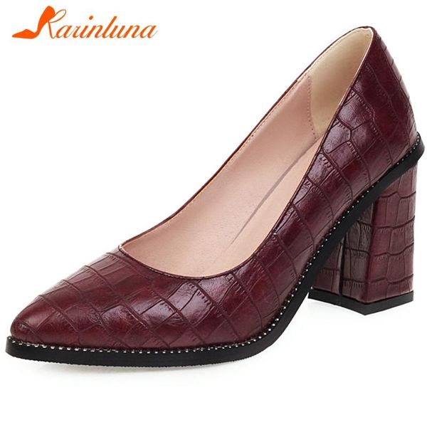 dress shoes karin fashion plus size 48 retro pumps woman slip on pointed toe chunky high heels office lady women, Black
dress shoes karin fashion plus size 48 retro pumps woman slip on pointed toe chunky high heels office lady women, Black