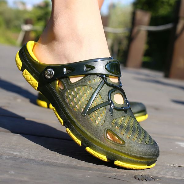 summer slipper shoes mens platform non-slip porous shoes casual slipper breathable baotou beach shoes summer sandals slae, Black
summer slipper shoes mens platform non-slip porous shoes casual slipper breathable baotou beach shoes summer sandals slae, Black