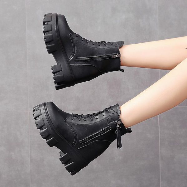 boots 2021 winter fashion women's lace up calf round head black mid heel square pu women shoes35-40
boots 2021 winter fashion women's lace up calf round head black mid heel square pu women shoes35-40