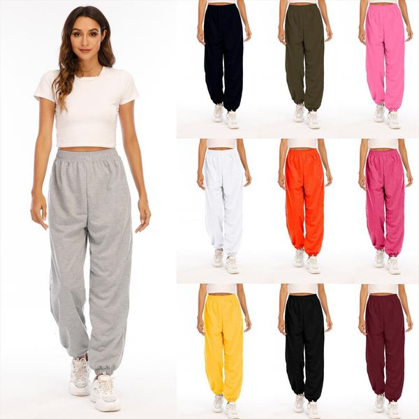 10 color options solid womens capris casual high waist pocket loose running trousers wdc6707, Black;white
10 color options solid womens capris casual high waist pocket loose running trousers wdc6707, Black;white