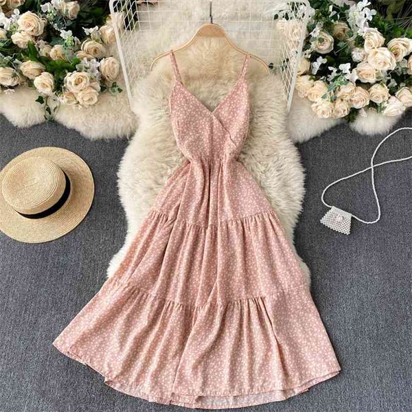 sweet floral vestidos female summer dress backless slim midi sling seaside vacation beach gk233 210507, Black;gray
sweet floral vestidos female summer dress backless slim midi sling seaside vacation beach gk233 210507, Black;gray