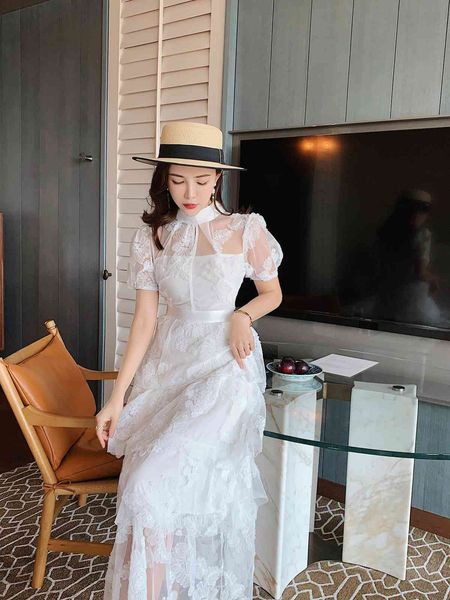 casual dresses elegant ruffles short sleeve mesh floral embroidery long party summer women self portrait cake yp2a, Black;gray
casual dresses elegant ruffles short sleeve mesh floral embroidery long party summer women self portrait cake yp2a, Black;gray