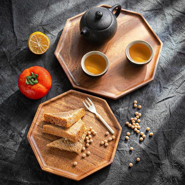 dishes & plates 1pcs solid wood tray japanese-style wooden tea walnut octagonal dinner bread snack
dishes & plates 1pcs solid wood tray japanese-style wooden tea walnut octagonal dinner bread snack