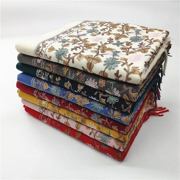 scarves 2021 warm winter women cashmere scarf national embroidery pashmina shawls ladies thicken blanket wraps, Blue;gray
scarves 2021 warm winter women cashmere scarf national embroidery pashmina shawls ladies thicken blanket wraps, Blue;gray