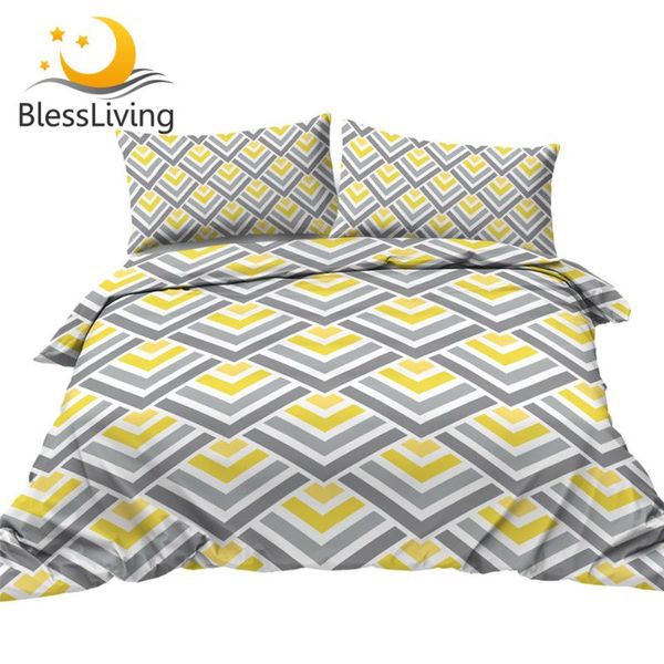 bedding sets blessliving geometric set yellow white grey duvet cover striped bed king size modern bedspread cozy home decoration
bedding sets blessliving geometric set yellow white grey duvet cover striped bed king size modern bedspread cozy home decoration
