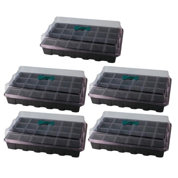 planters & pots 5 sets 24 cells plant germination tray nursery detachable planter flower pot with lids hydroponic grow box seedling t
planters & pots 5 sets 24 cells plant germination tray nursery detachable planter flower pot with lids hydroponic grow box seedling t