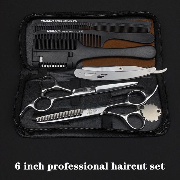 hair scissors 6.0 440c japanese steel professional hairdressing cutting thinning barber cut shears set
hair scissors 6.0 440c japanese steel professional hairdressing cutting thinning barber cut shears set