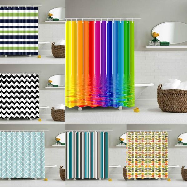 waterproof shower curtains for bathroom home decor polyester fabric geometric stripes pattern
waterproof shower curtains for bathroom home decor polyester fabric geometric stripes pattern