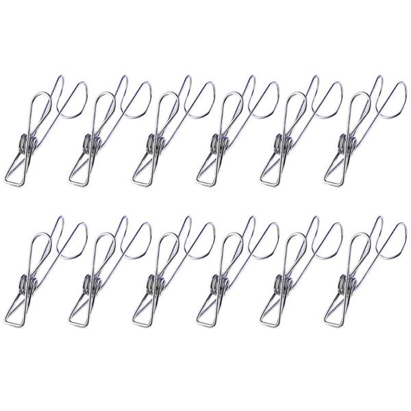 hooks & rails 1 set 25 pcs stainless steel spring clips practical clothes pegs (silver)
hooks & rails 1 set 25 pcs stainless steel spring clips practical clothes pegs (silver)