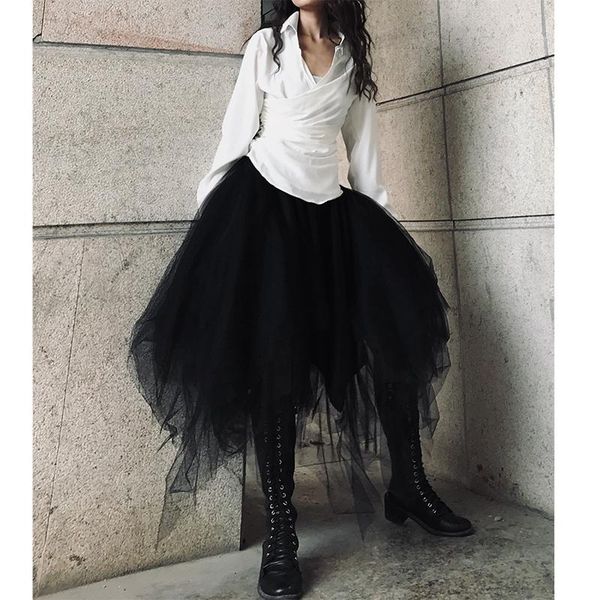skirts 2021 products fashion solid color high waist long section over the knee mesh skirt women t940, Black
skirts 2021 products fashion solid color high waist long section over the knee mesh skirt women t940, Black