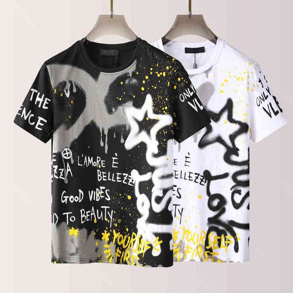 22ss men cotton t shirt summer graffiti simple short sleeve t-shirt graphic pack letter logo round neck pullover tee ddgg brand xxxl designe, White;black
22ss men cotton t shirt summer graffiti simple short sleeve t-shirt graphic pack letter logo round neck pullover tee ddgg brand xxxl designe, White;black