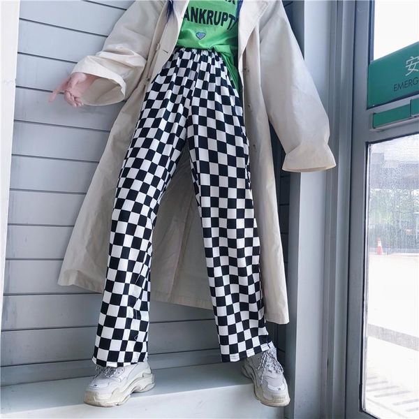 women's pants & capris wide leg summer korean version ins harajuku style black and white plaid trousers high waist straight loose botto, Black;white
women's pants & capris wide leg summer korean version ins harajuku style black and white plaid trousers high waist straight loose botto, Black;white