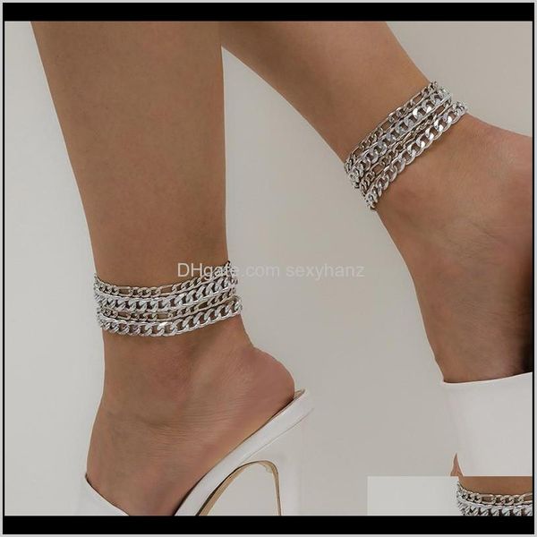 drop delivery 2021 european metal thin chain anklet punk four pieces foot ornaments set for women beach party gold sier anklets jewelry sets, Red;blue
drop delivery 2021 european metal thin chain anklet punk four pieces foot ornaments set for women beach party gold sier anklets jewelry sets, Red;blue