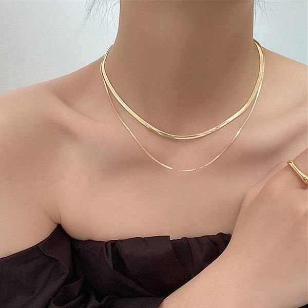 chokers kpop women neck chain gold color choker lace on the double layer pendant jewelry 2021 chocker collar for girl checker, Golden;silver
chokers kpop women neck chain gold color choker lace on the double layer pendant jewelry 2021 chocker collar for girl checker, Golden;silver